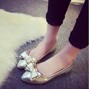 Women's ShoesFlat Heel Comfort/Pointed Toe Bowknot Flats Casual