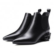 Women's Boots Spring / Fall / Winter Combat Boots Leather Outdoor Chunky Heel Others Black Others
