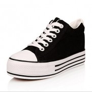 Women's Shoes Preppy Style Canvas Platform Comfort / Round Toe Fashion Sneakers Outdoor / Athletic / Casual